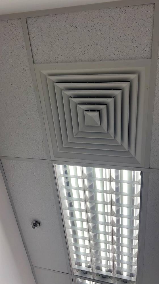 Finished ceiling diffuser